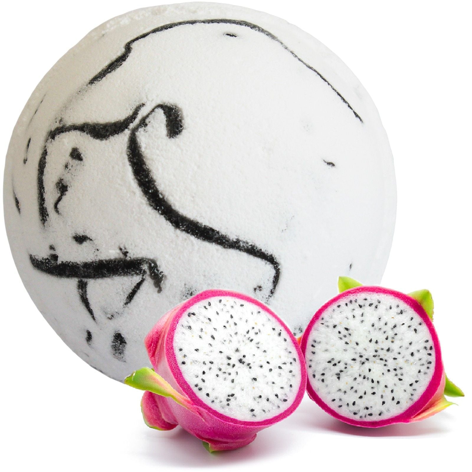 Tropical Paradise Coco Bath Bomb - Dragon Fruit Tropical Bath Bombs - 180g - Bath Indulgence