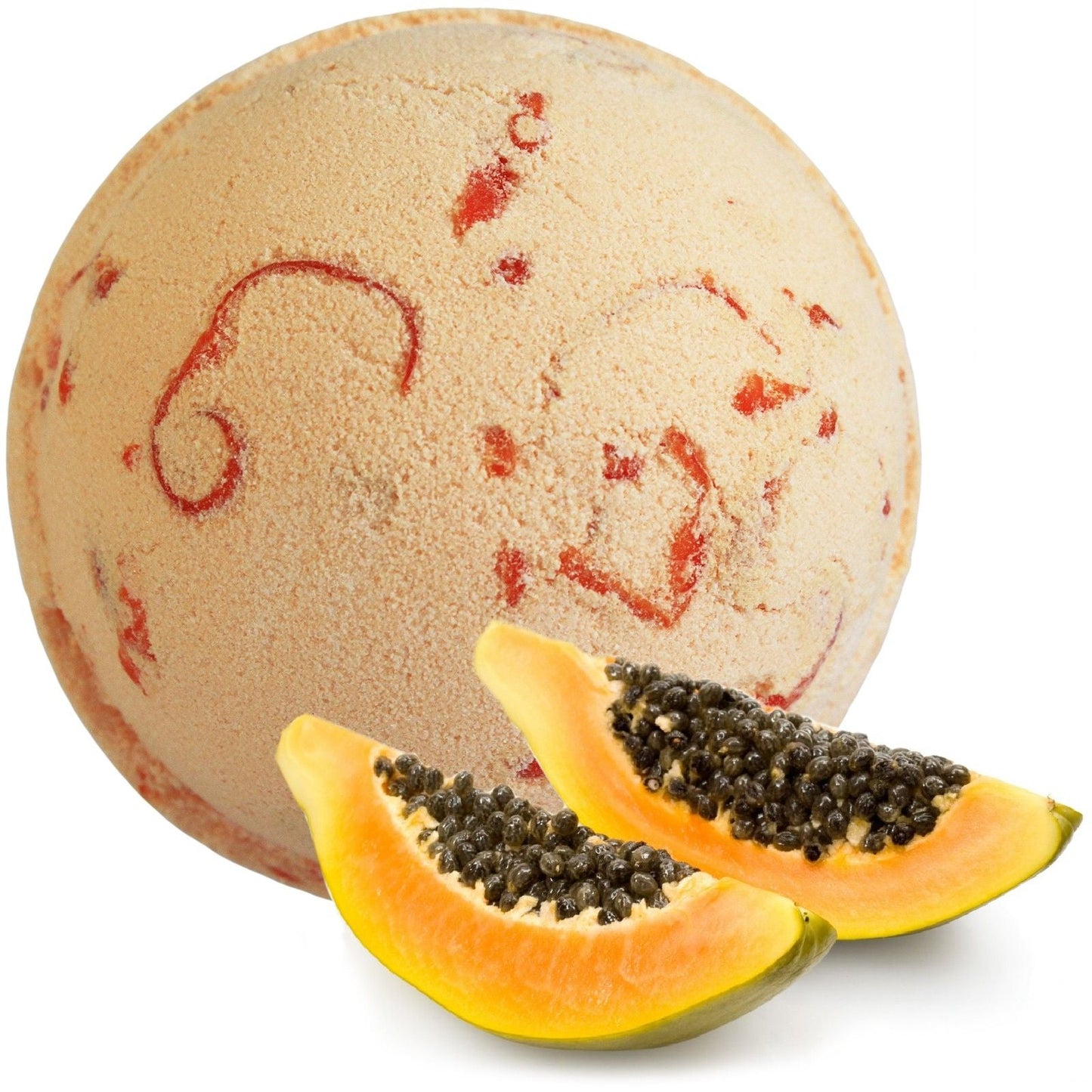 Tropical Paradise Coco Bath Bomb - Papaya Tropical Bath Bombs - 180g - Bath Indulgence