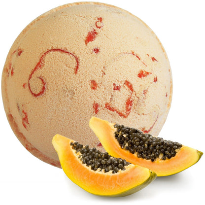 Tropical Paradise Coco Bath Bomb - Papaya Tropical Bath Bombs - 180g - Bath Indulgence