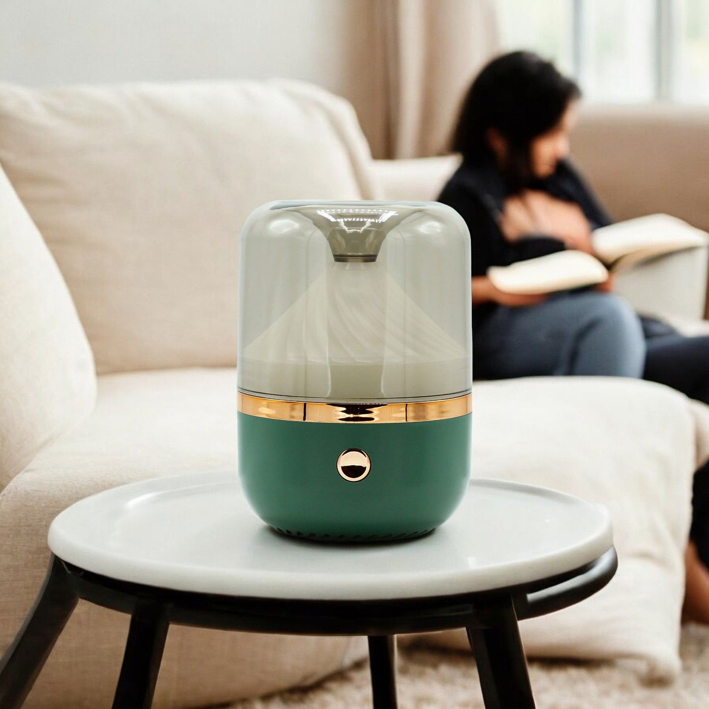 Urban Aroma Diffuser Green & Bronze - USB - Colour Change Aroma Diffusers - Bath Indulgence