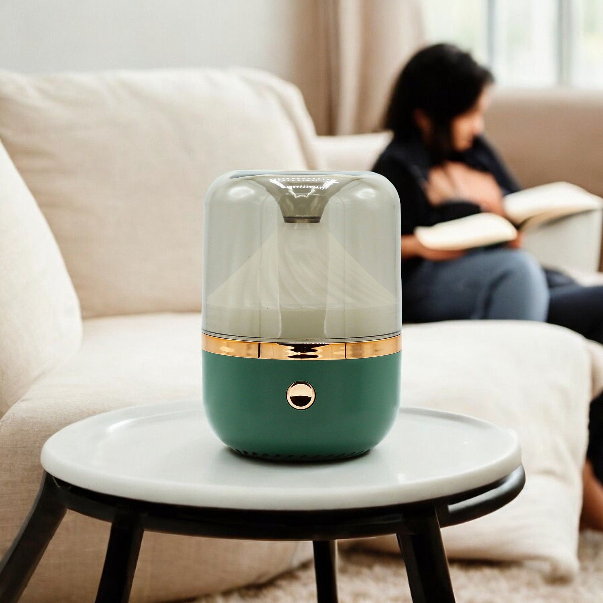 Urban Aroma Diffuser Green & Bronze - USB - Colour Change Aroma Diffusers - Bath Indulgence