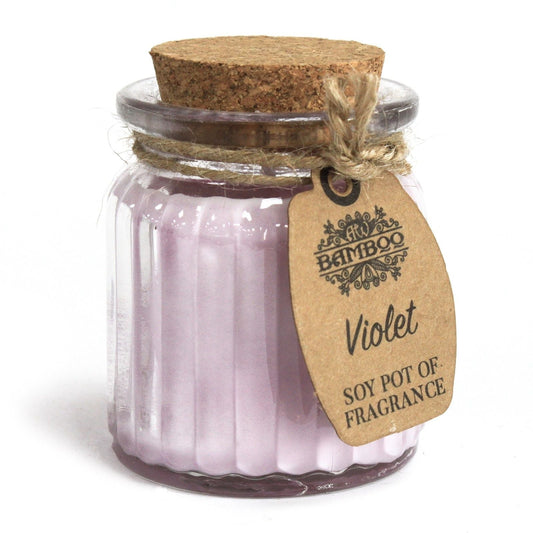 Violet Soy Pot of Fragrance Candles Soy Pot of Fragrance Candle - Bath Indulgence