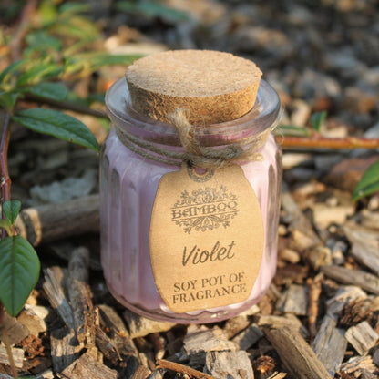 Violet Soy Pot of Fragrance Candles Soy Pot of Fragrance Candle - Bath Indulgence
