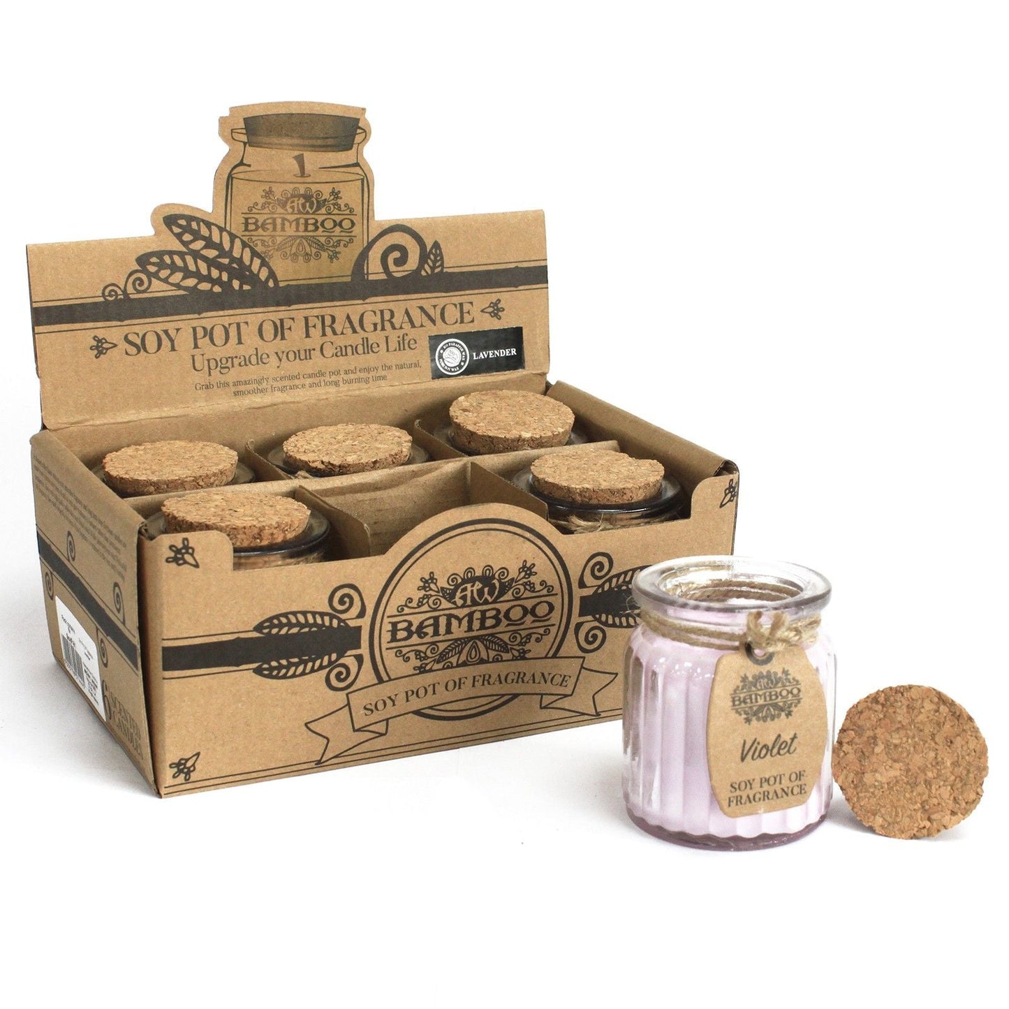 Violet Soy Pot of Fragrance Candles Soy Pot of Fragrance Candle - Bath Indulgence