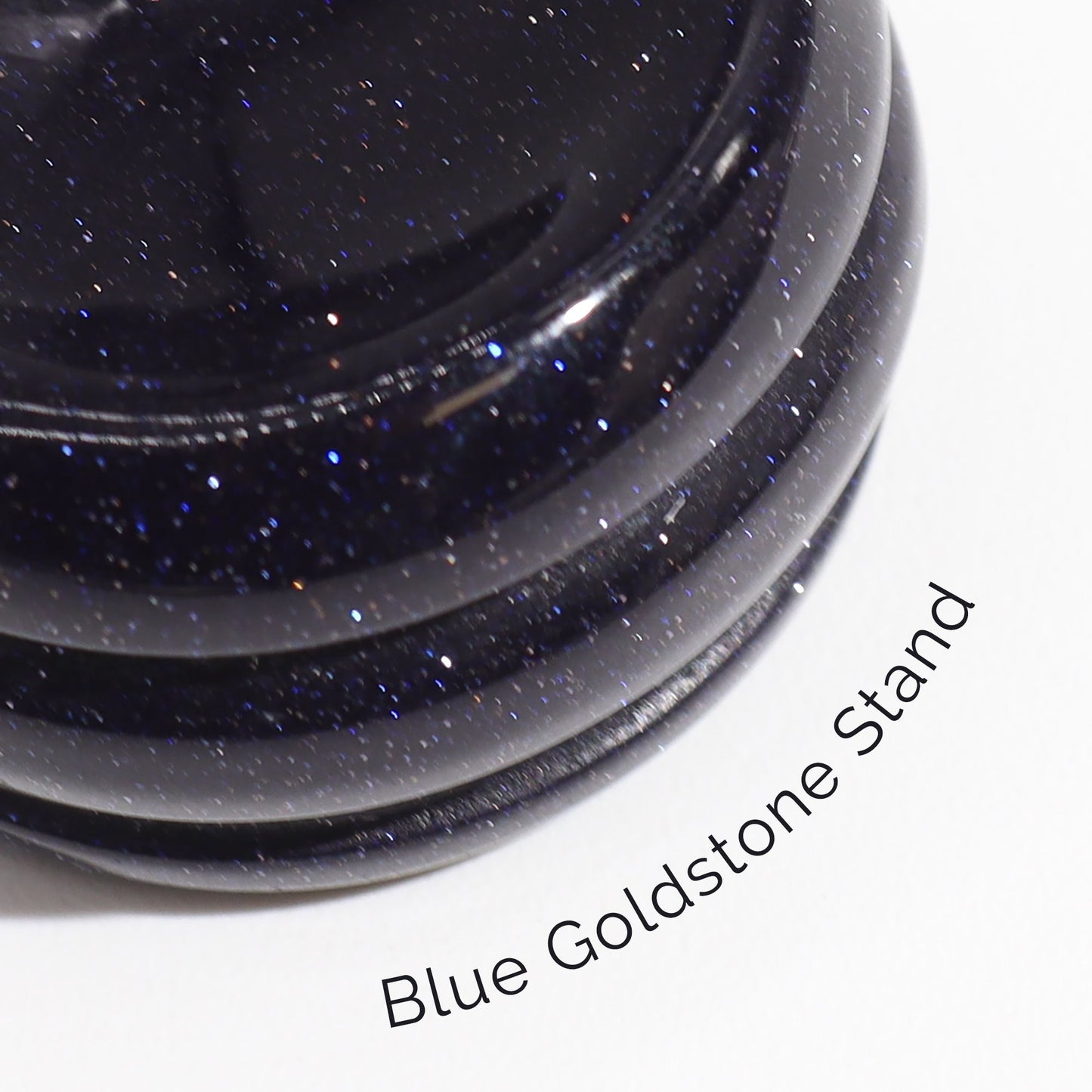 White Howlite Planet on a Sola Goldstone Stand (MOON) Gemstone Planets on a Goldstone Stand - Bath Indulgence