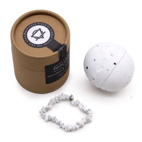 White Jasper Gem Bracelet Bath Bomb - Bath Indulgence