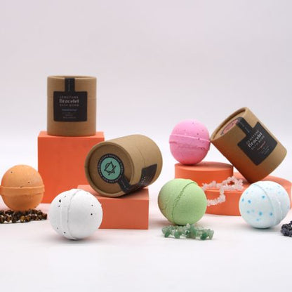 White Jasper Gem Bracelet Bath Bomb - Bath Indulgence