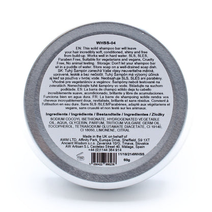 Wild Hare Hairy Coconut Solid Shampoo 60g - Handmade In UK Vegan Premium Ingredients - Bath Indulgence