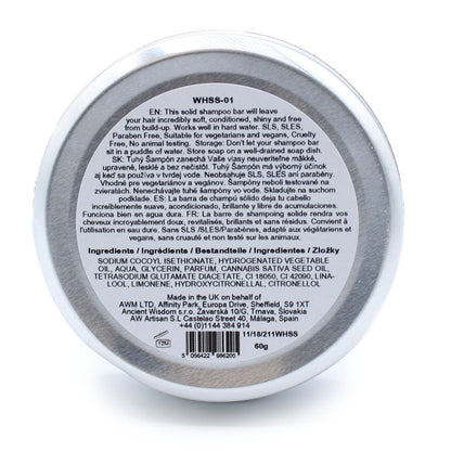 Wild Hare Orchid Solid Shampoo 60g - Handmade In UK Vegan Premium Ingredients - Bath Indulgence