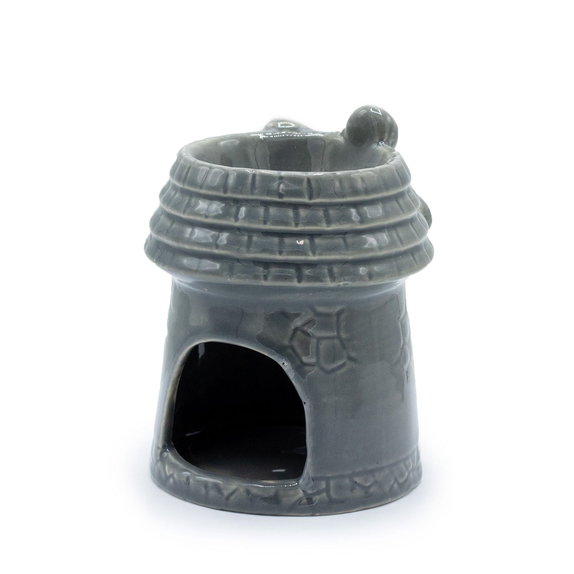 Windmill Oil Burner - Grey Various Shaped Ceramic Oil Burners - Bath Indulgence