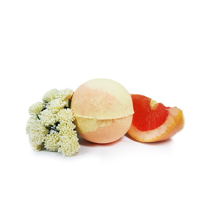 Red Grapefruit & Sugarcane Handmade Bath Bomb