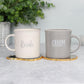 Bride & Groom Mug Set Microwave &amp; Dishwasher safe Gift Wedding