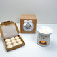 Embossed Butterfly Burner & Wax Melt Thank You Gift Set