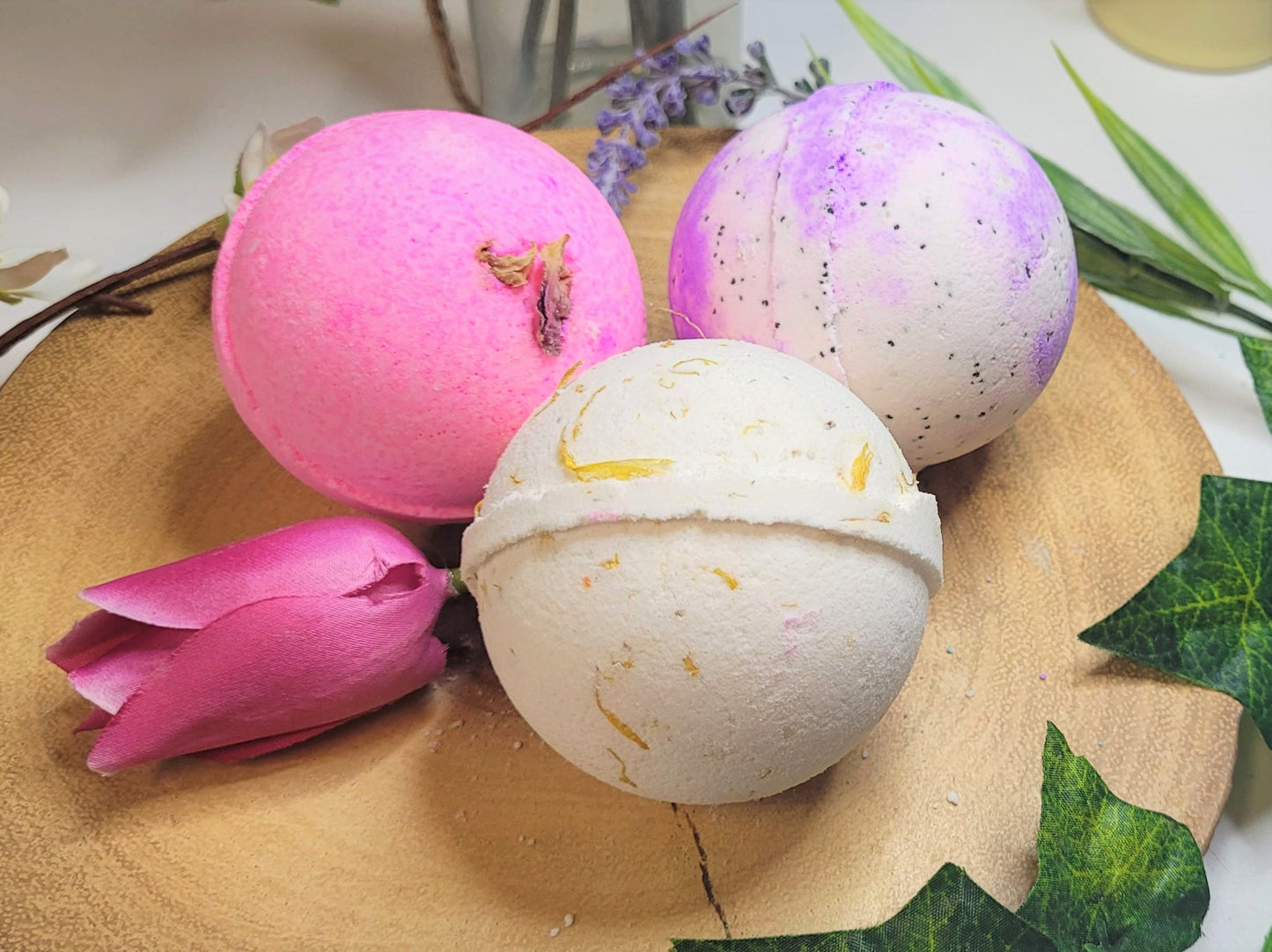 Small Three Handmade Bath Bombs Subscription Box