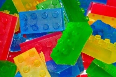 Building Blocks Mini Soaps Assorted Colours 100g - Bath Indulgence