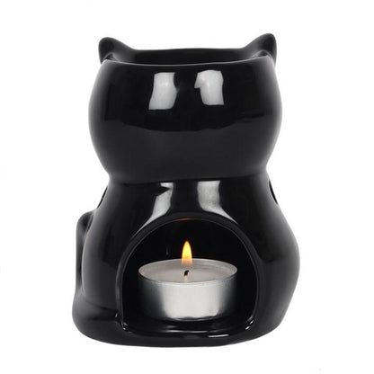 Cat Burner & Wax Melt Gift Set - Bath Indulgence