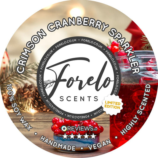 Crimson Cranberry Sparkler Soy Wax Melt - Bath Indulgence