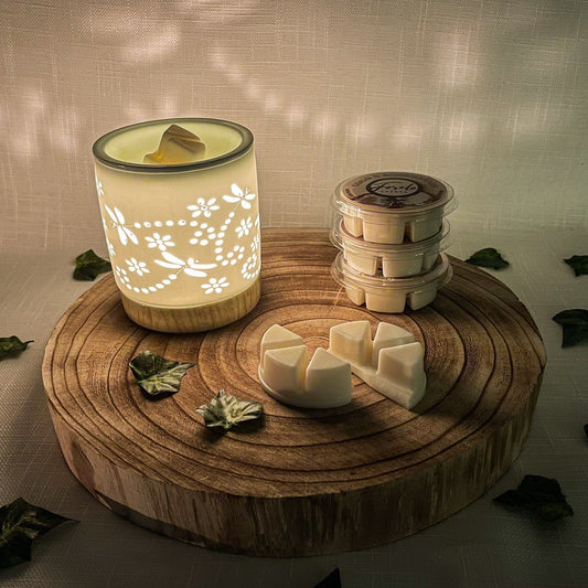 Dragonfly Burner & Wax Melt Bundle - Bath Indulgence