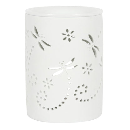Dragonfly Tea Light Burner & Wax Melt Bundle - Bath Indulgence