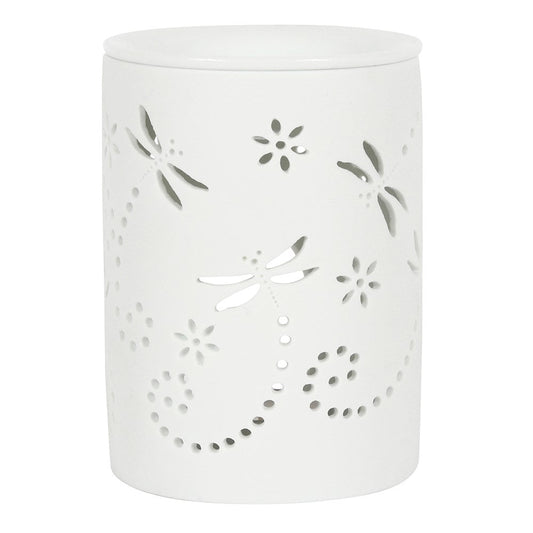 Dragonfly Tea Light Burner & Wax Melt Bundle - Bath Indulgence
