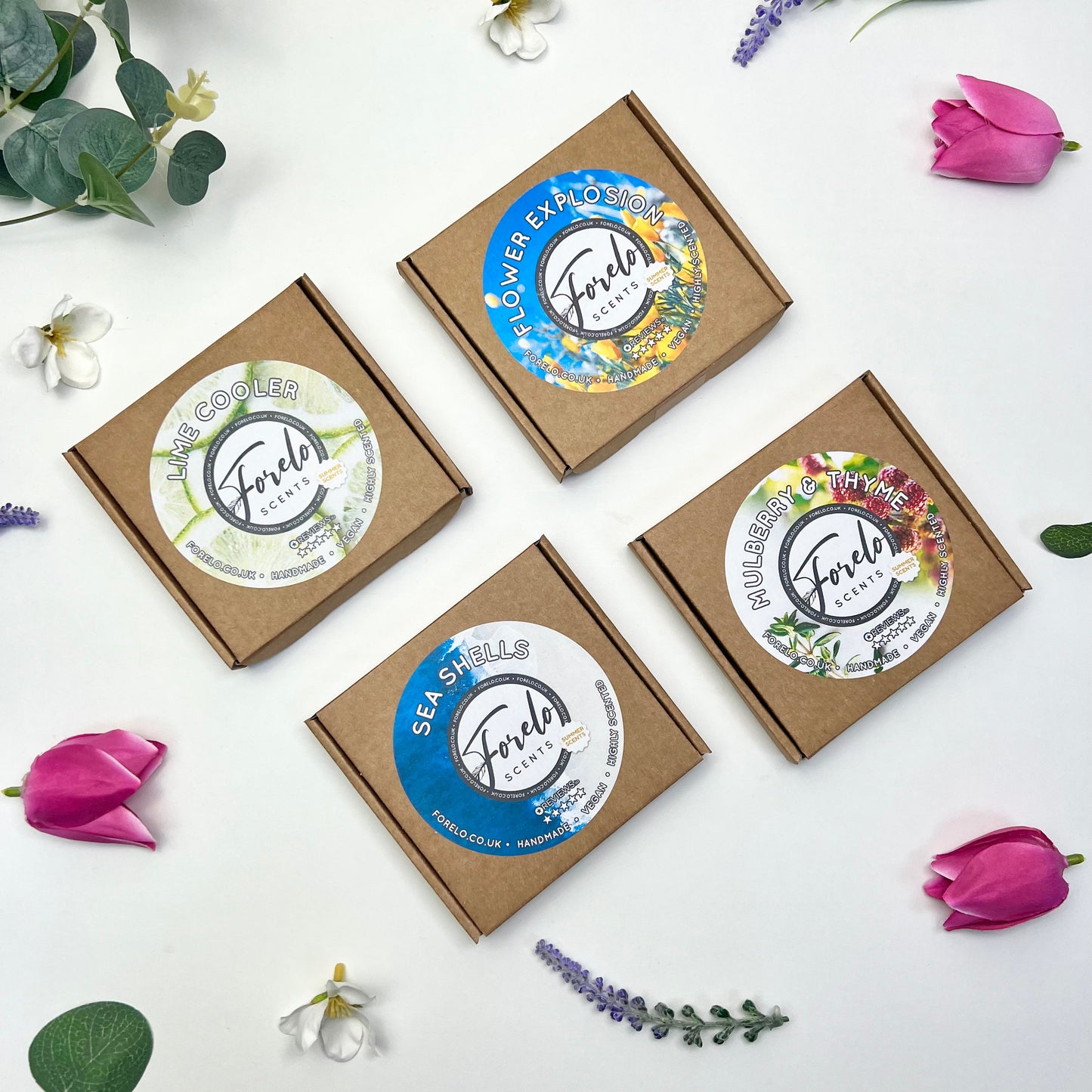 Summer Soy Wax Melt Box Bundle (4 x 100g)