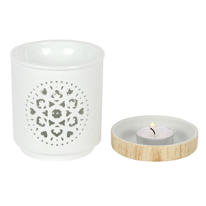 Mandala Burner & Wax Melt Gift Set - Bath Indulgence