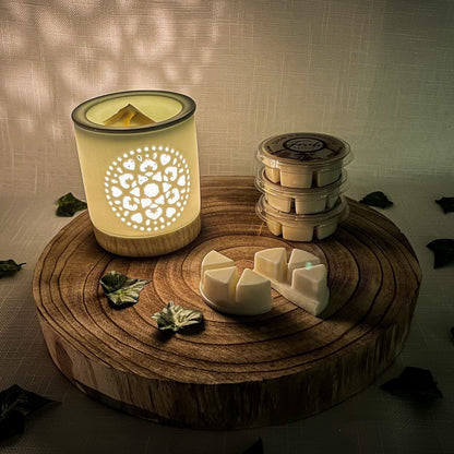 Mandala Burner & Wax Melt Gift Set - Bath Indulgence