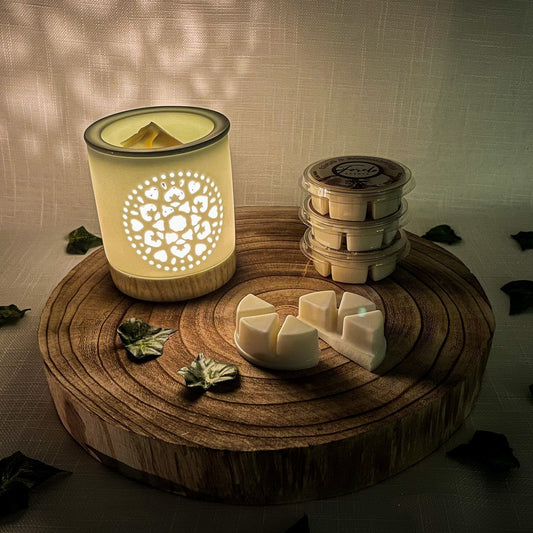 Mandala Burner & Wax Melt Gift Set - Bath Indulgence