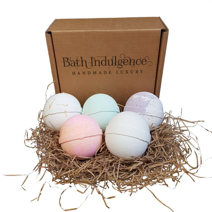 Medium Five Handmade Bath Bombs Subscription Box - Bath Indulgence