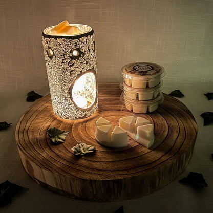 Pillar Crackle Burner & Wax Melt Gift Set - Bath Indulgence