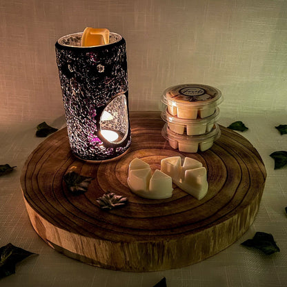 Pillar Crackle Burner & Wax Melt Gift Set - Bath Indulgence