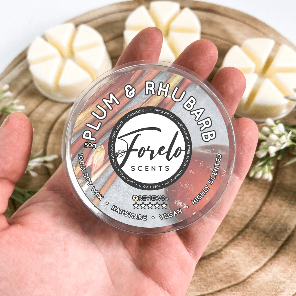 Plum & Rhubarb Soy Wax Melts - Bath Indulgence