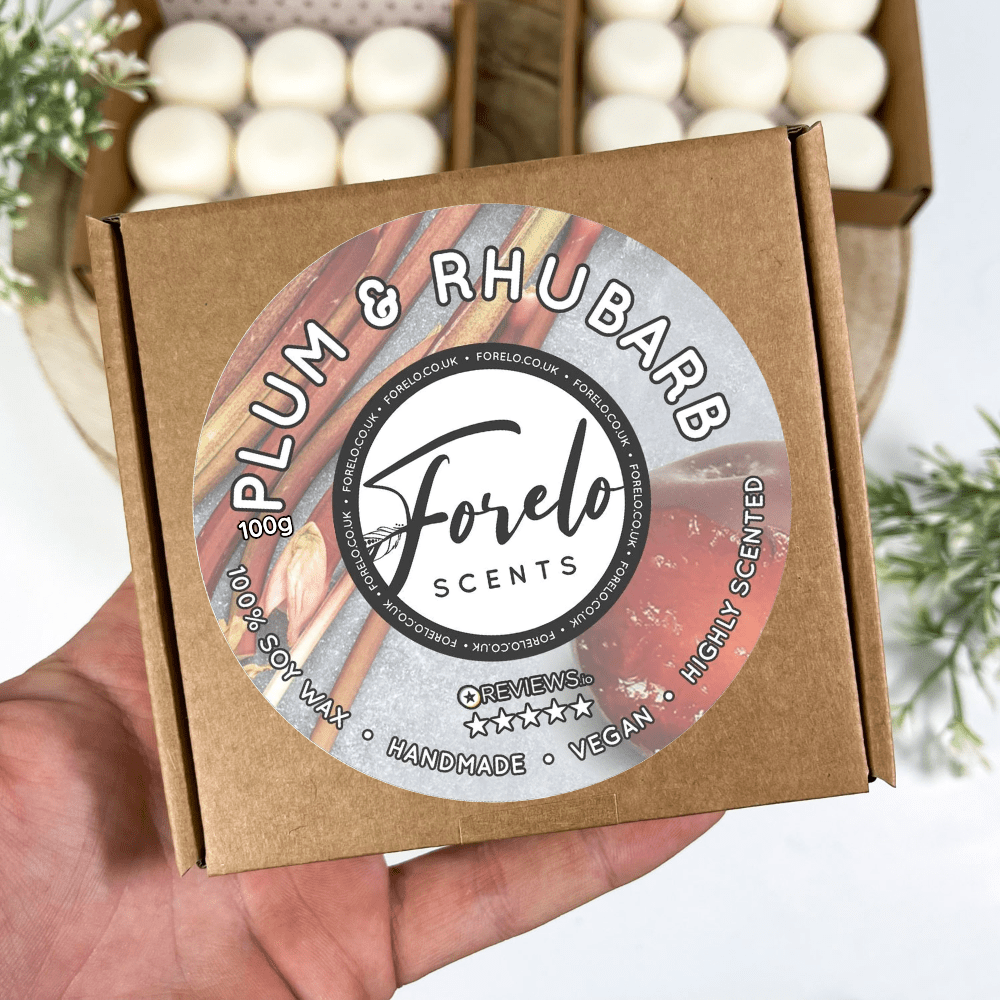 Plum & Rhubarb Soy Wax Melts - Bath Indulgence