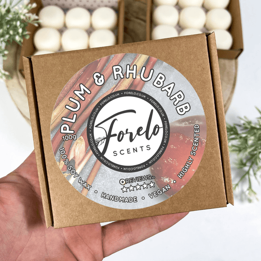 Plum & Rhubarb Soy Wax Melts - Bath Indulgence