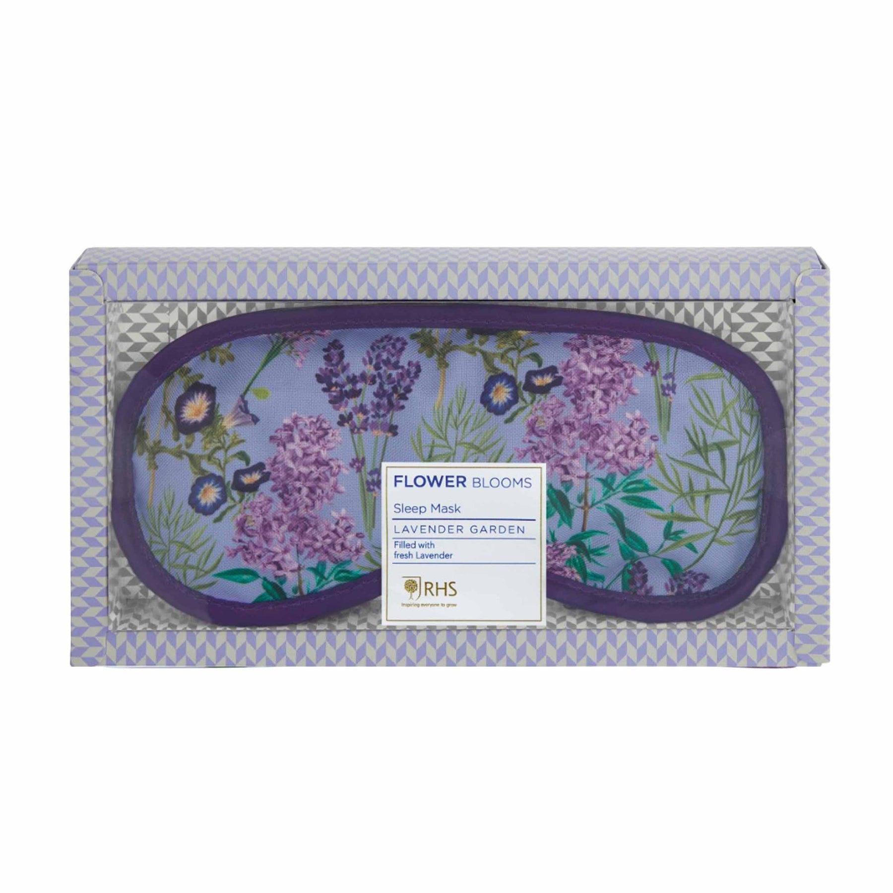 RHS Lavender Garden Lavender Filled Sleep Eye Mask 76 ml - Bath Indulgence