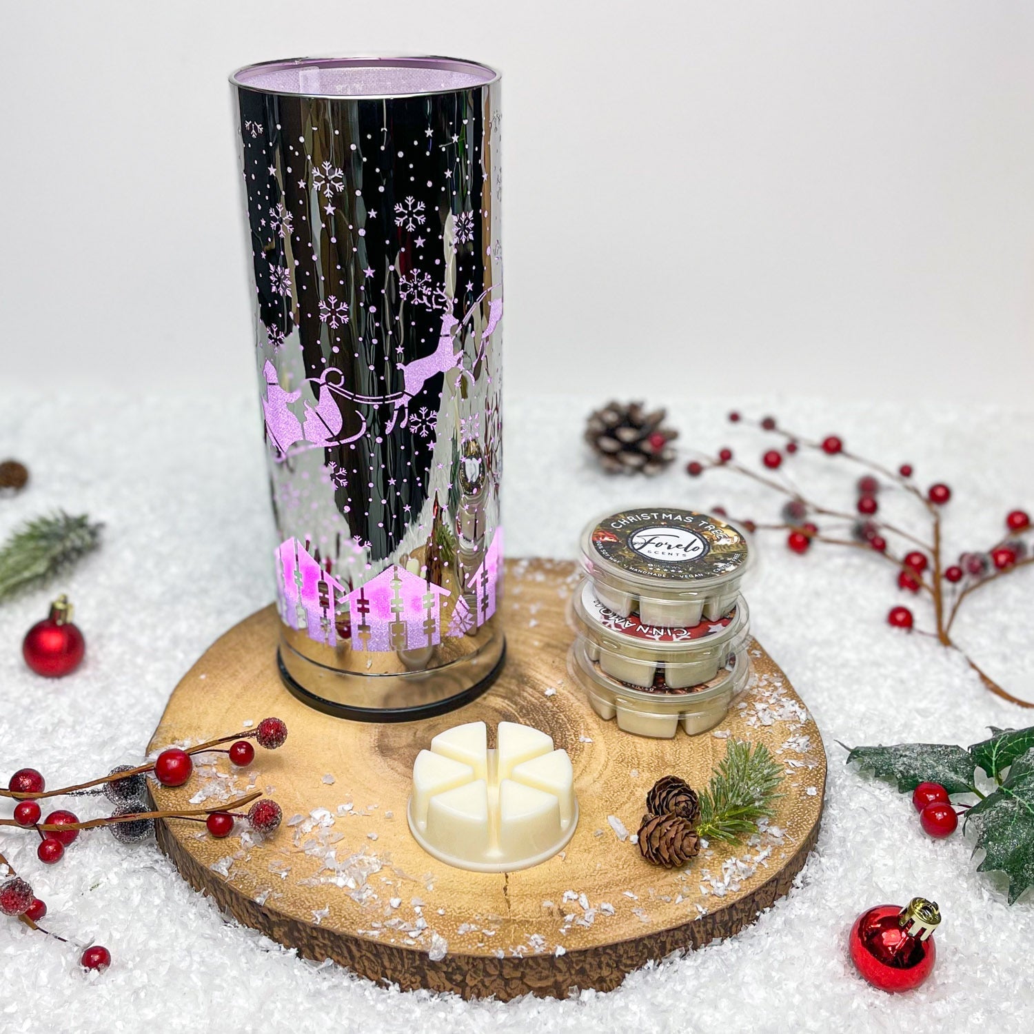 Santa Sleigh LED Burner Bundle - Bath Indulgence