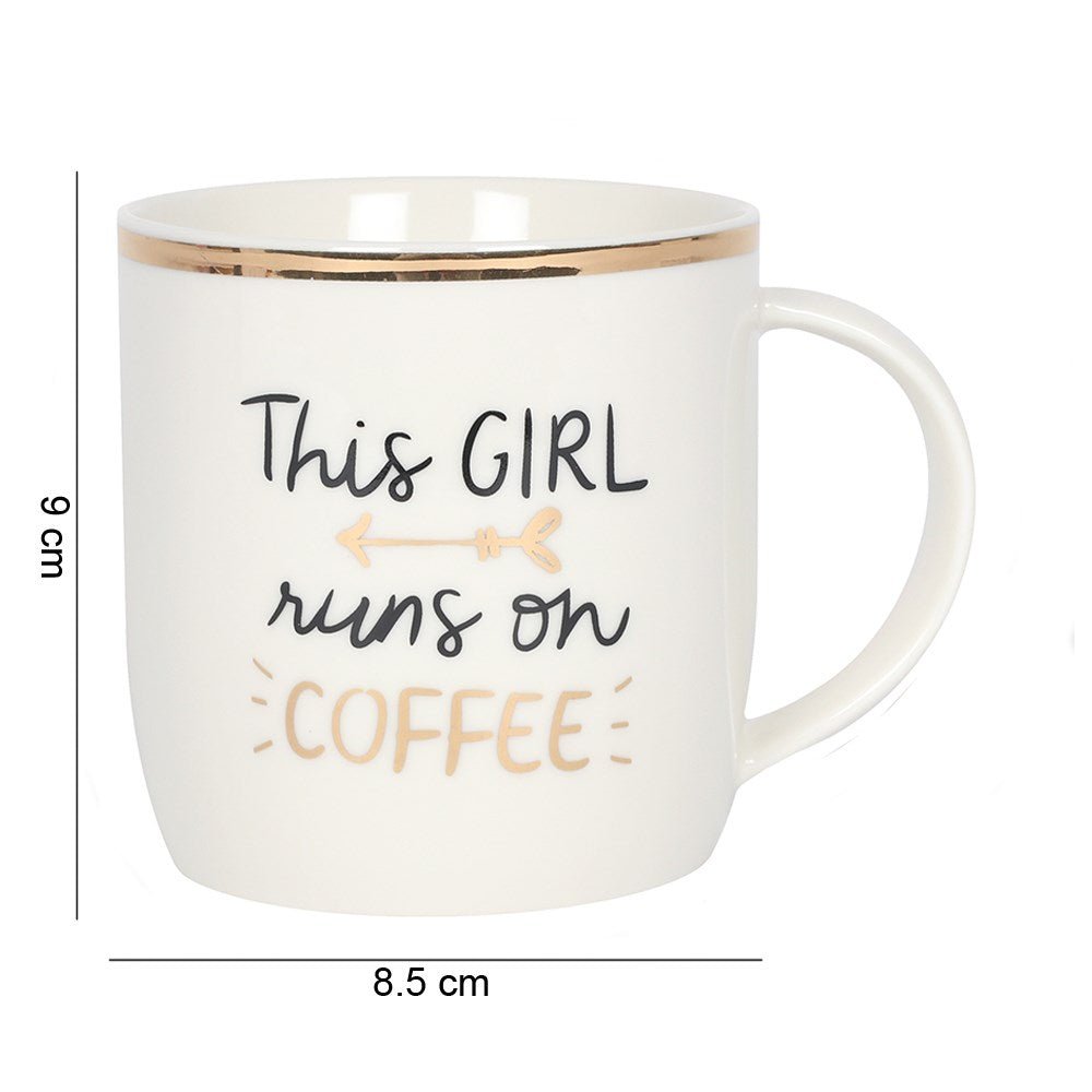This Girl Runs on Coffee Mug - Bath Indulgence