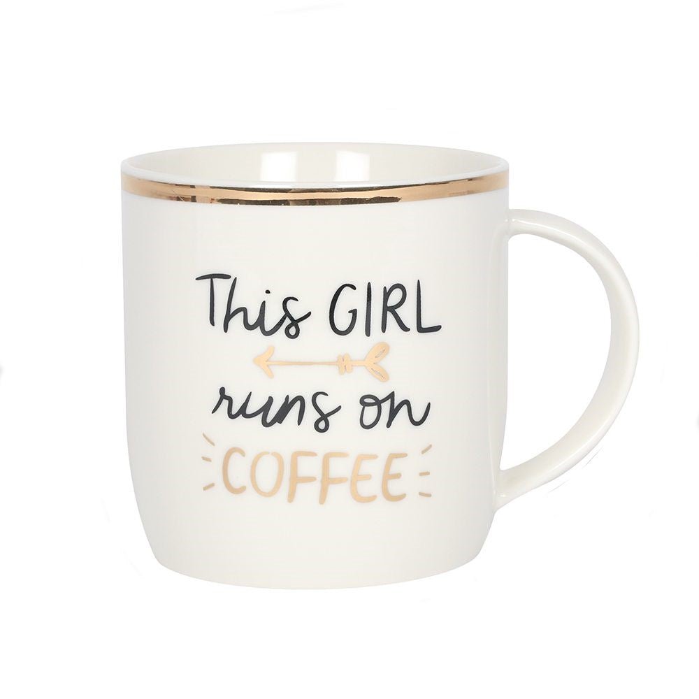 This Girl Runs on Coffee Mug - Bath Indulgence