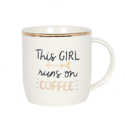 This Girl Runs on Coffee Mug - Bath Indulgence