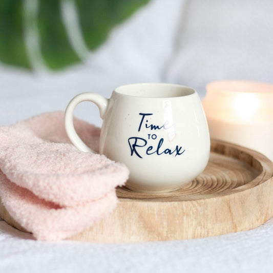 Time To Relax Mug & Fluffy Sock Set - Bath Indulgence