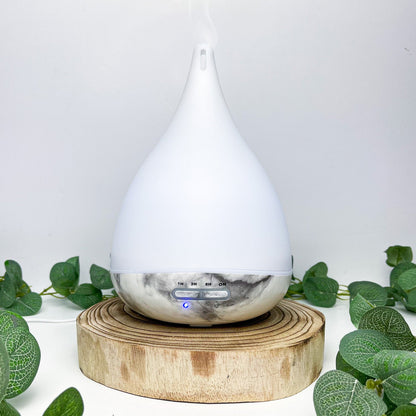 White Marble Teardrop Oil Diffuser - Bath Indulgence