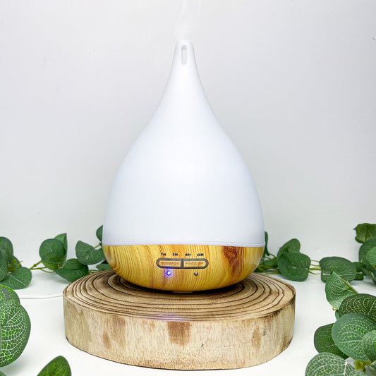Wood Effect Teardrop Oil Diffuser - Bath Indulgence